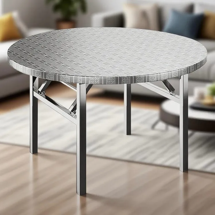 可折叠不锈钢便捷出租屋折叠桌折叠多功能不锈钢折叠桌