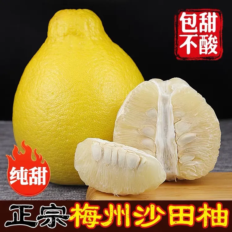 正宗梅州沙田柚柚子金柚尝鲜好时机纯甜当季新鲜水果冰糖柚非容县
