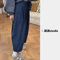 【哈伦牛仔裤】【不挑腿】【百搭】【韩系风格】潇潇松紧腰牛仔裤XJ0058