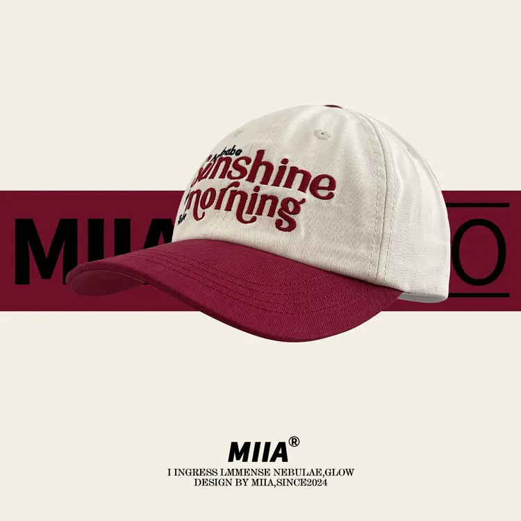 拼色字母刺绣棒球帽鸭舌帽街头潮牌新款软顶百搭透气显脸小时尚