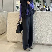 【王小姐】高品质 巨好的面料 “糯米裤”显瘦高腰直筒阔腿休闲裤女