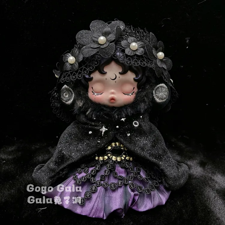紫幕星痕【sp不眠剧场星夜之眸叨叨恶犬爆款娃衣头饰套装】仅娃衣