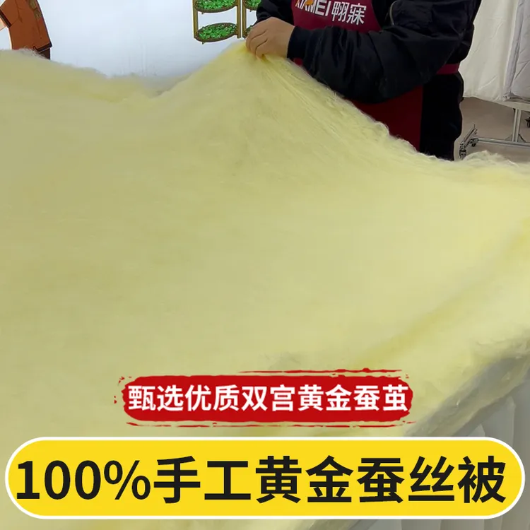 2#黄金蚕丝被芯纯手工100%蚕丝结婚送人春秋被夏被双胎子母被冬被