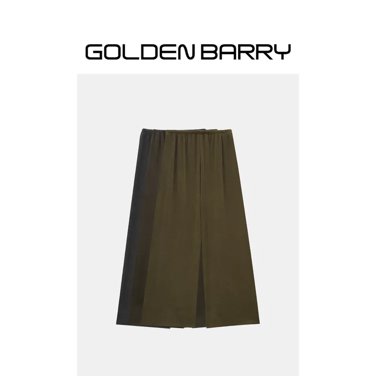 GOLDENBARRY|512029云感双面保暖自发热阔腿裤