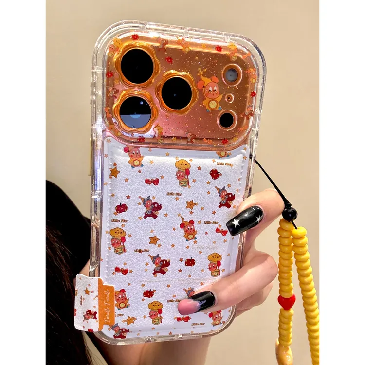 适用苹果iphone17promax可爱全包星星16pro挂链15创意14ins手机壳