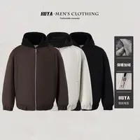 【丹丹专属】冬假两件立体裁剪休闲防风连帽加厚加绒棉服外套男1719