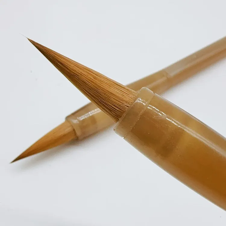 全牛角适用于楷书行书国画书法的狼毫毛笔