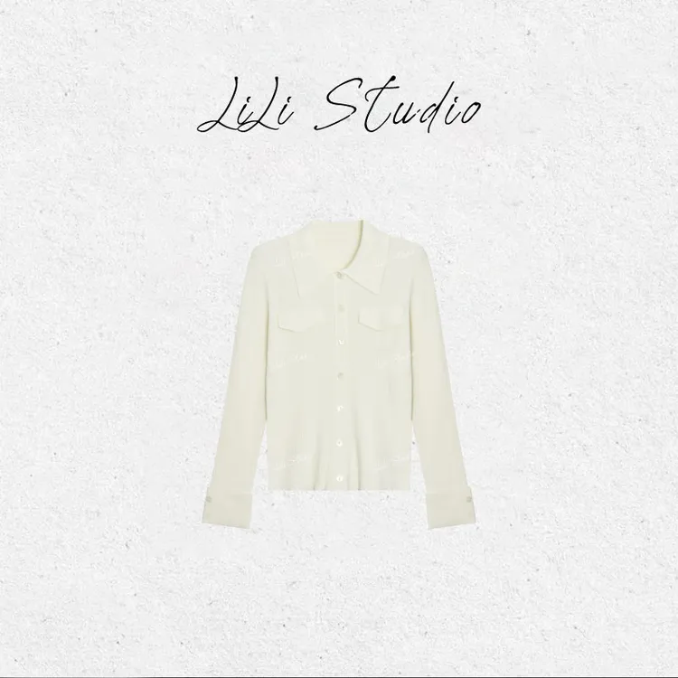 PCNY丨不理理「暖调兜饰」休闲百搭翻领显瘦修身羊毛针织衫