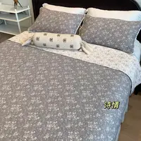 本世家纺 双面全棉大尺寸棉花床盖酵素砂洗绗缝夹棉水洗可机洗