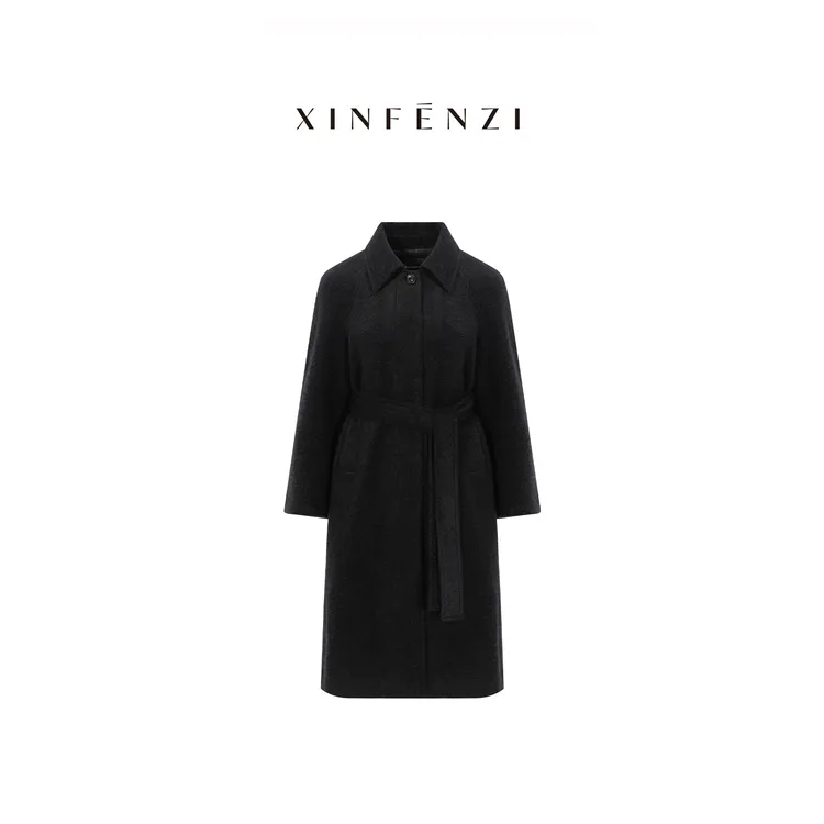 【太古里轻量版】XINFENZI 时尚经典气质款翻领大衣 WJK37628