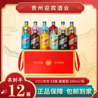 送财宝【仙人专属】十二生肖（富贵吉祥）白酒100ml*12瓶53%Vol