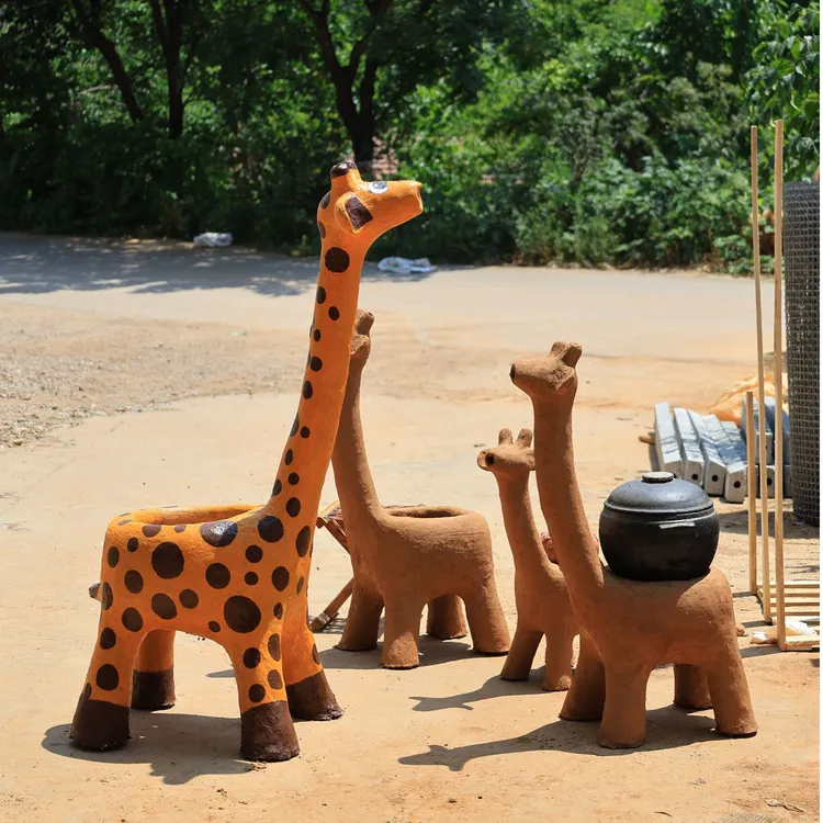 长颈鹿泥炉 天香泥炉 煮茶炉 围炉煮茶 装饰炉 手工艺泥炉