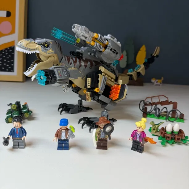 侏罗纪霸王龙机甲机械恐龙模型翼龙男孩子拼装中国积木儿童玩具