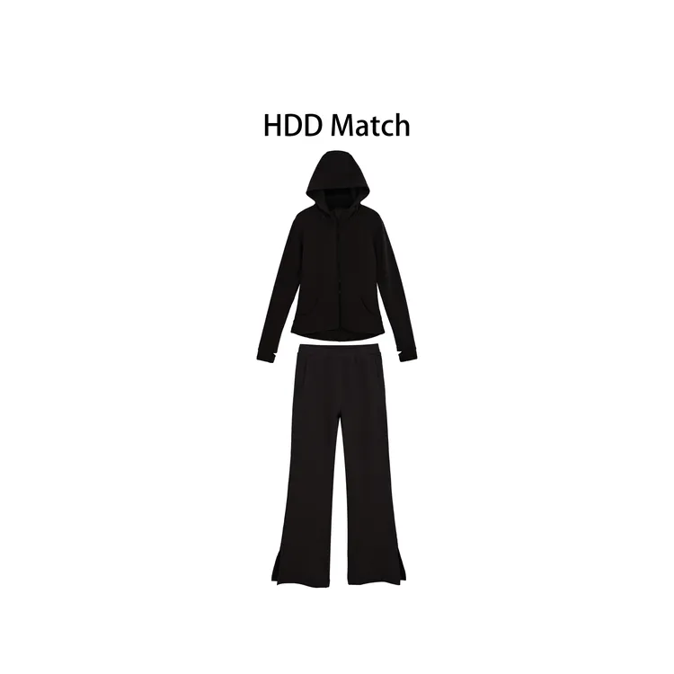 HDD- "休闲时刻" 棉 秋季女款连帽外套+休闲裤运动套装  Y8667
