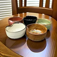 国营邯郸五瓷厂异型彩釉粗瓷品茗杯