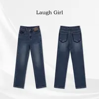 楚楚君 Laugh girl【原味丹宁】修身百搭水洗牛仔裤 KL53250J