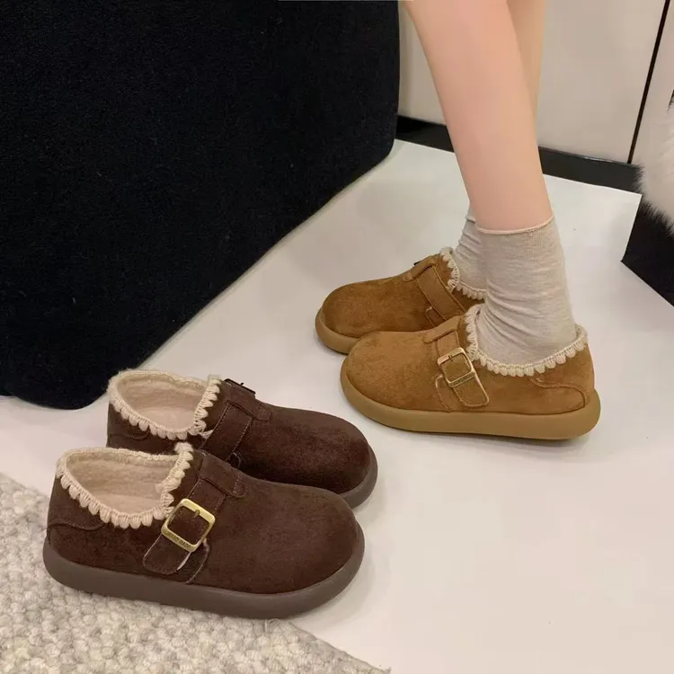 【华小姐】秋冬季新款时尚潮流圆头平底透气百搭休闲鞋09