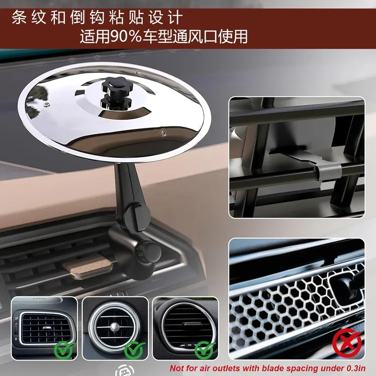 摇滚乐队车载摆件汽车手拍镲片架子鼓配件空调出风口车载架子鼓