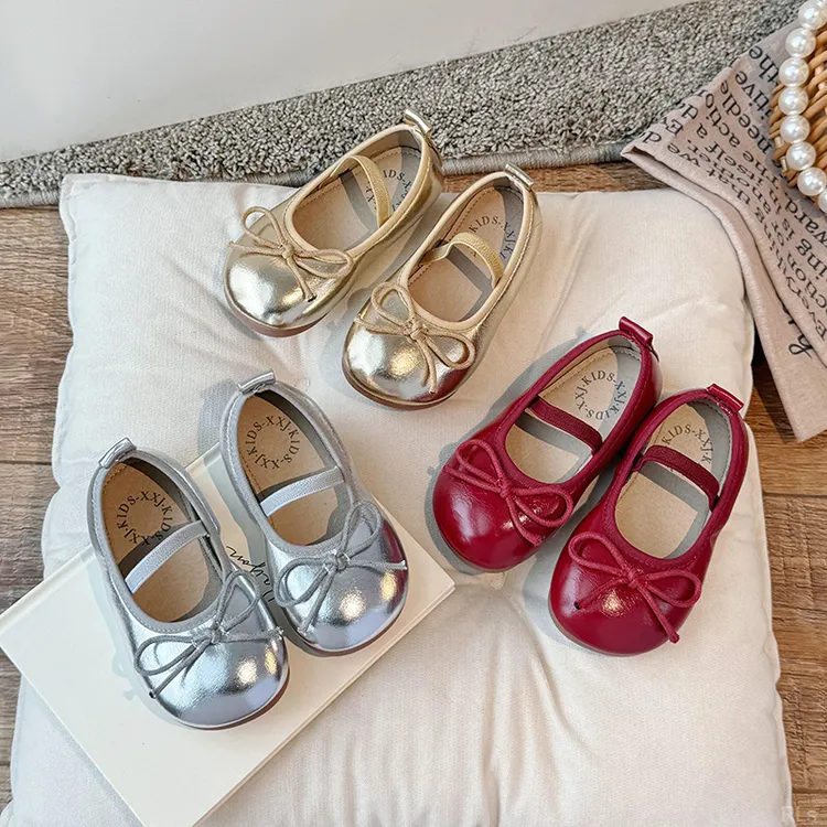 女童皮鞋春秋新款儿童鞋子女孩公主软底豆豆鞋女童鞋子