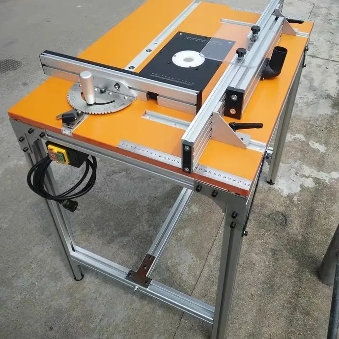 定做电木铣修边机倒装工作台雕刻机电木铣槽工具固定工作木工台面