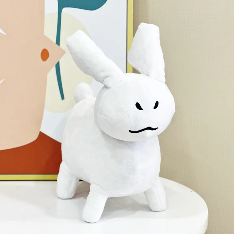 Roblox周边GubbyPlush黑兔子白兔子毛绒玩偶公仔可爱兔子玩偶送人