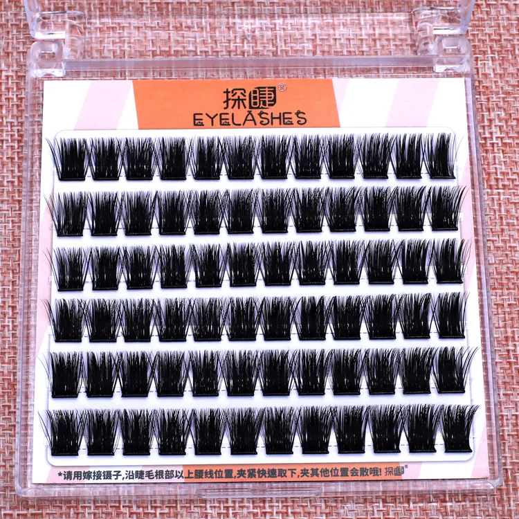 免胶大容量超浓密朵i款自嫁接自然灵动真假眼睫毛女