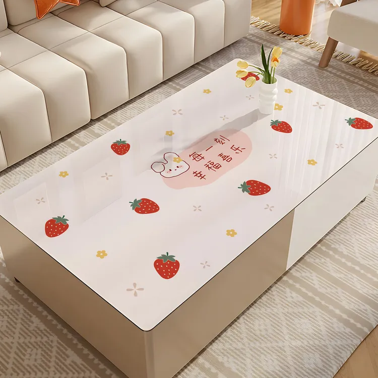 茶几桌布防水防油防烫免洗pvc餐桌垫轻奢高级感软玻璃家用茶几垫