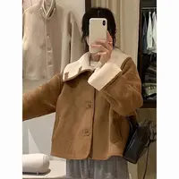 冬季女短外套韩版ins千金美拉德复古保暖厚款外衫【A区】1636 A39-4