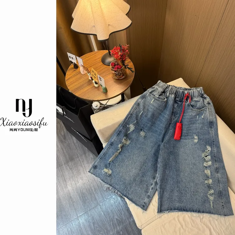 肖肖家· 痞帅酷姐 百搭新潮慵懒调高休闲裤（卡码往小拍不带挂绳）