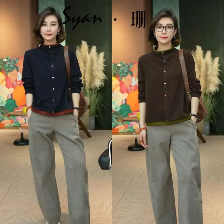 Syan【温颂】2025秋冬新款百搭小众高级轻奢设计款百搭时尚卫衣