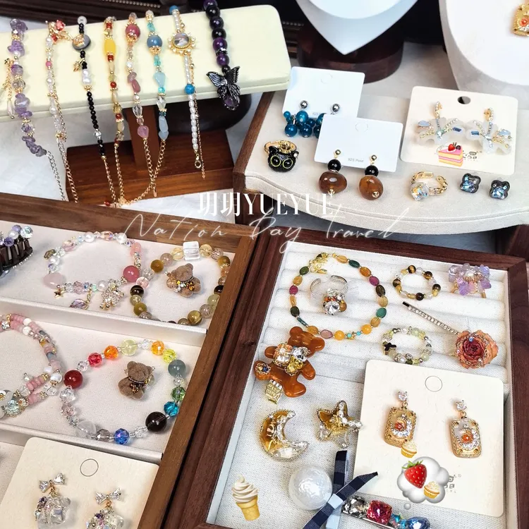 铜合金项链 玥玥DIY小众饰品集合  发饰手链项链戒指