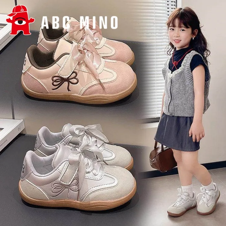 ABC MINO女童德训鞋儿童休闲运动板鞋2026春季新款软底防滑小女孩