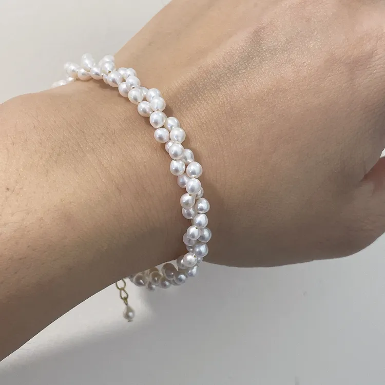 钛钢手链 3.5mm巴洛克左右双层扭扭手链