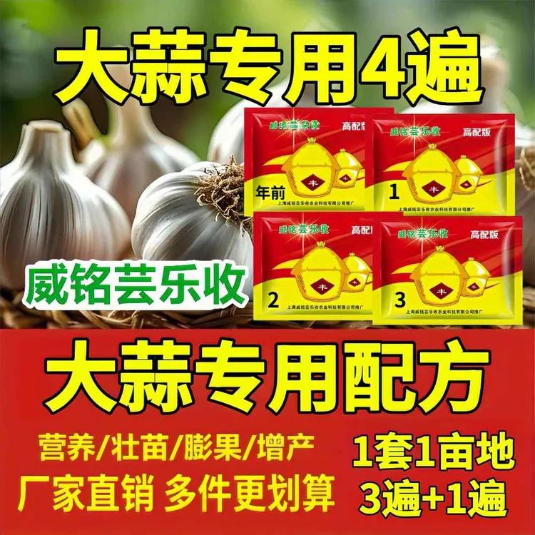 威铭芸乐收大蒜高产肥1亩地（4遍）