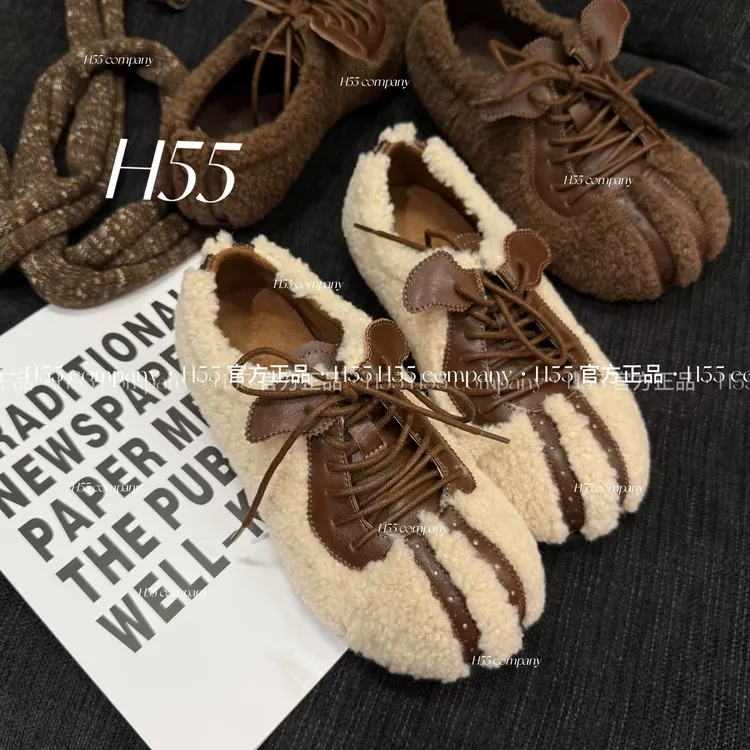 H55-天使女仆|触冬心弦的那一刻的小棉鞋3.5cm18-2888-RD