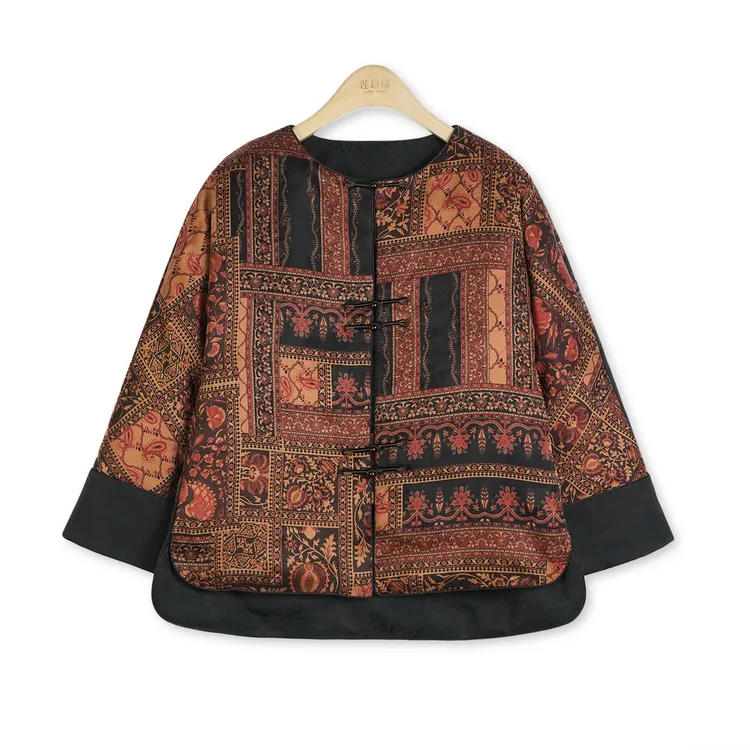 香云纱 双面穿鹅绒服 新中式国风女装 1l12191000