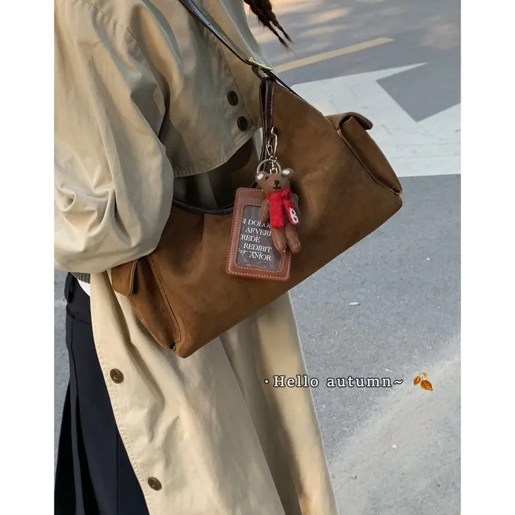 韩系腋下包包女款爆款2025新款秋冬复古百搭单肩包小众时尚通勤包