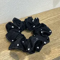 L514黑色牛仔波点小肠圈