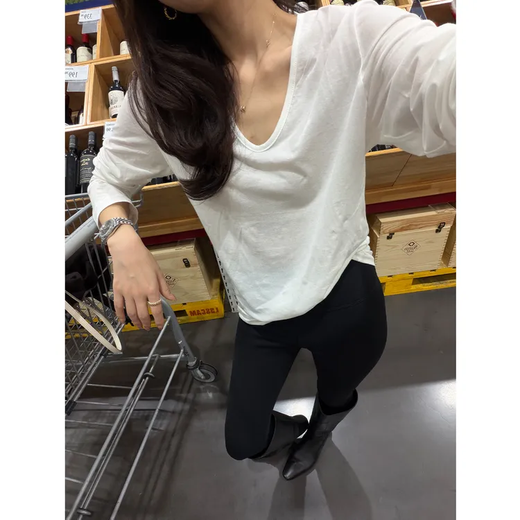 KEEP KAPU靠谱【胶囊系列】精梳长绒棉0压裸感长袖T恤女KP250215