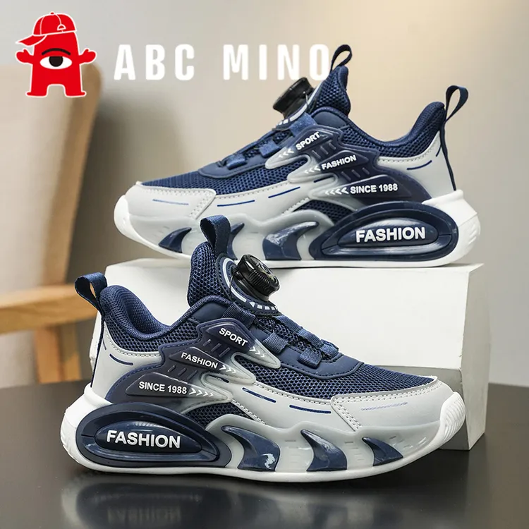 ABC MINO男童鞋秋季2025新款网面儿童运动鞋中大童轻便跑步鞋男孩