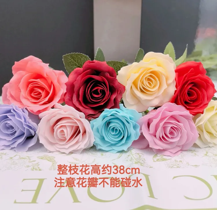 仿真曼塔玫瑰香皂花手工DIY材料包各种节日装饰摆商品图