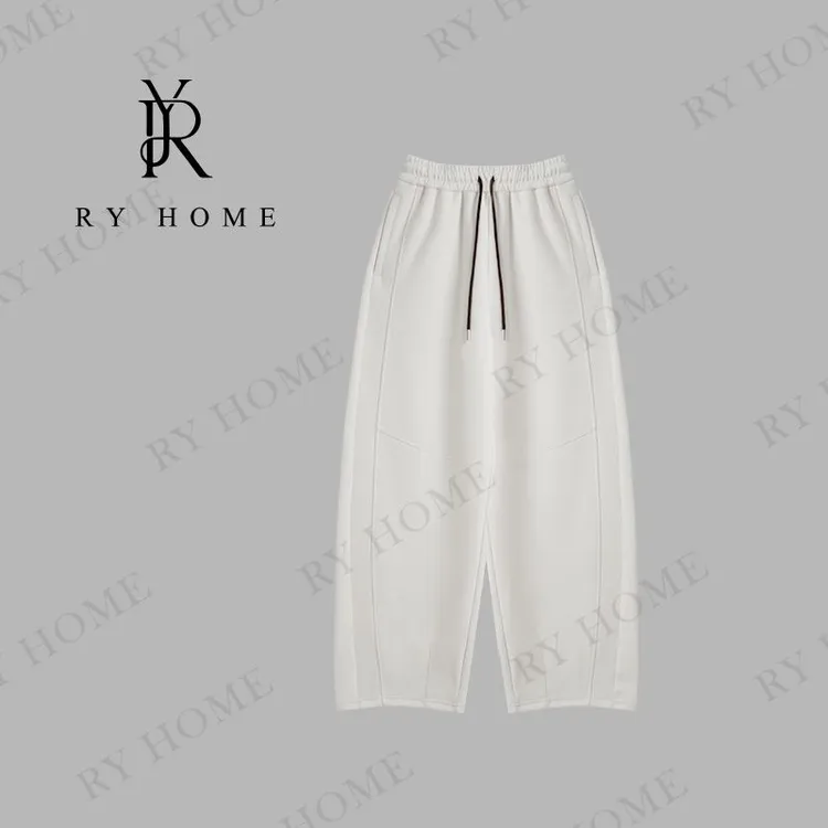 【容雨RYHOME】羊驼绒松弛感慵懒风直筒休闲卫裤253K2756