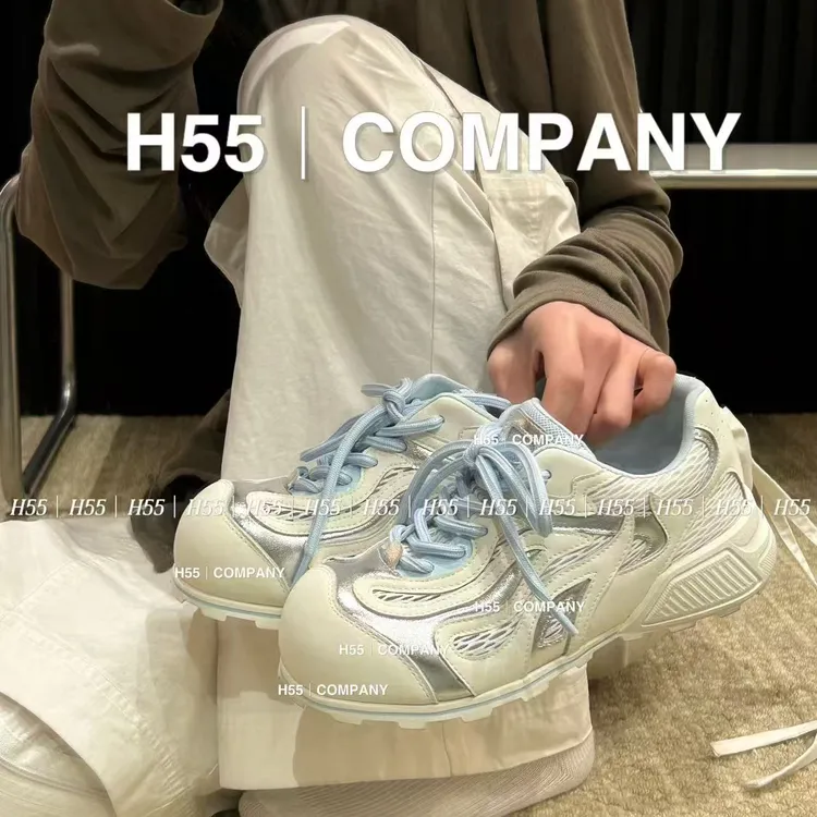H55-“失序美学”保龄球鞋mix阿甘鞋夏季透气4cm58-2374-H55