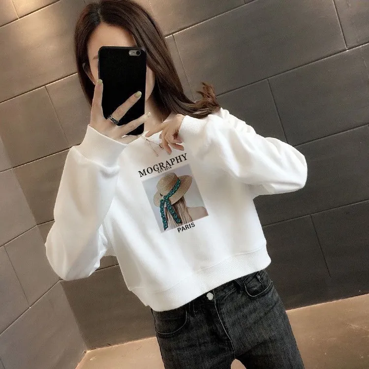 卫衣女装2025新款早秋装短款小个子洋气春秋薄款高腰欧货外套上衣