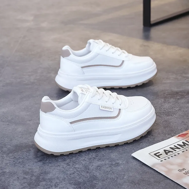 2025秋季小白鞋新款韩版ins女学生厚底增高运动板鞋休闲鞋