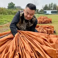 【万象有衣】妙法莲华-高端设计师款香云纱花萝+宋锦上衣-8609