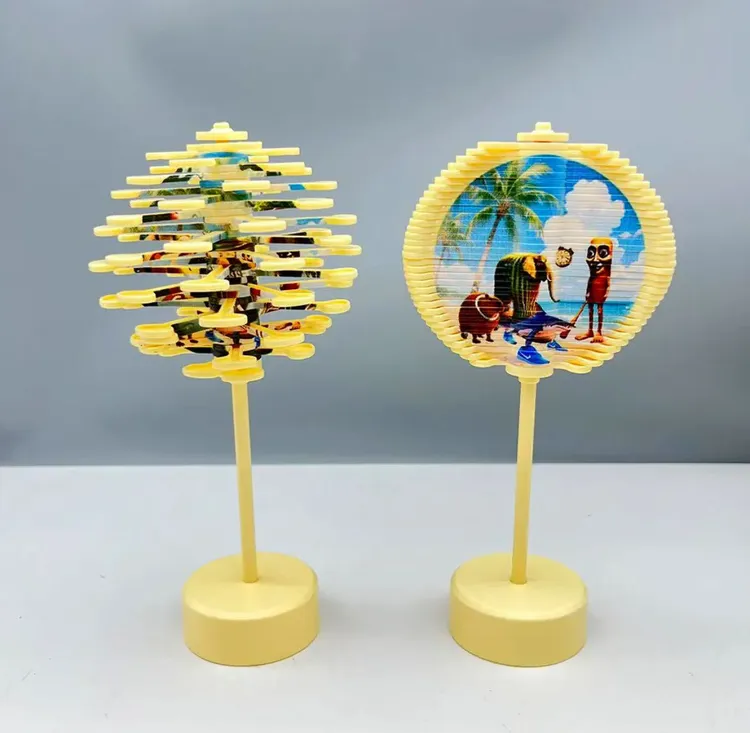 山海经旋转树棒棒糖斐波那契螺旋树解压转转乐浪浪山小妖积木玩具