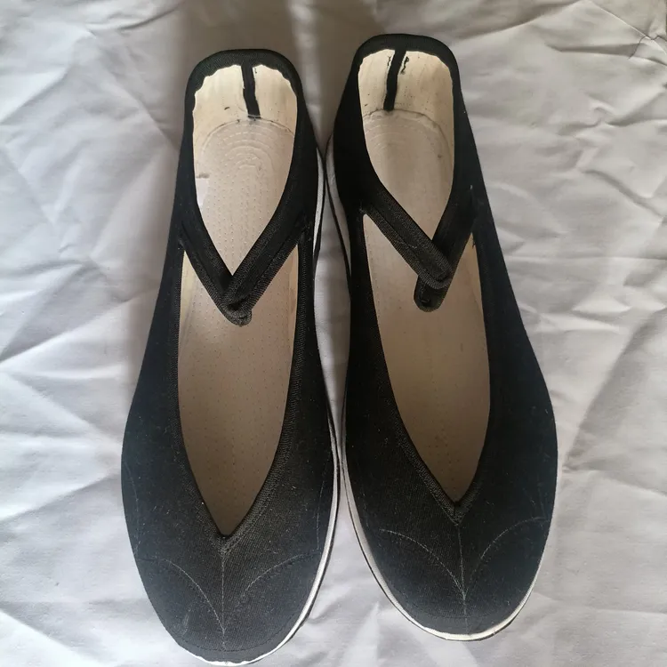 老昆明薄款纯色手工布鞋圆头男士布鞋