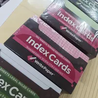 【一卡】单词记忆索引卡片学生考研办公书签便条无粘性加厚白色内页