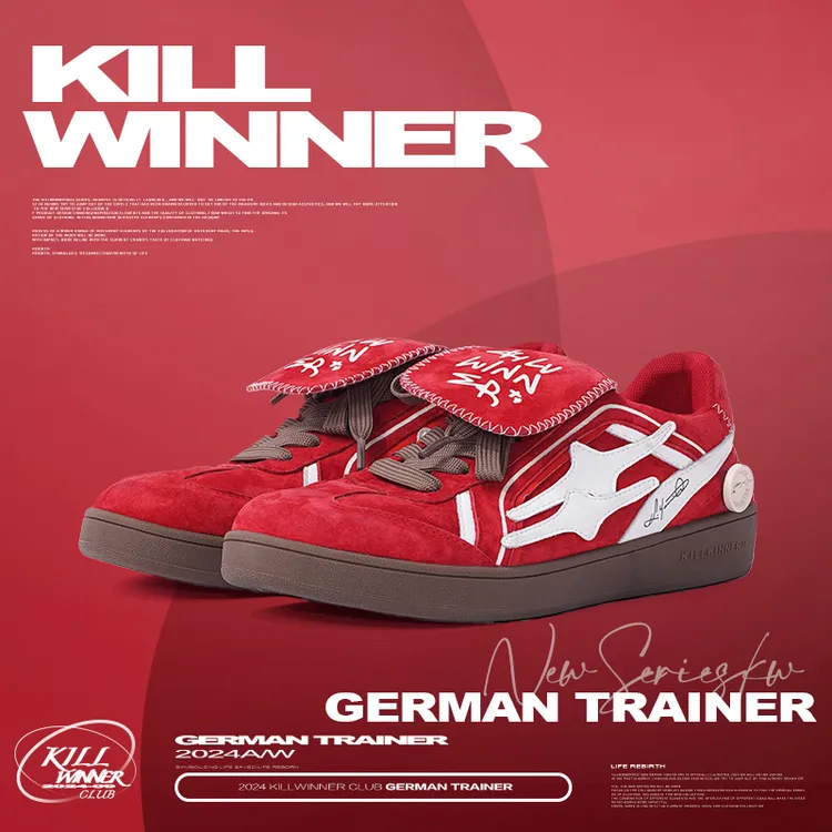 【KILLWINNER】隐形增高3.5CM红丝绒德训鞋夏季透气kill winner鞋